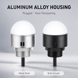 Luz de Advertencia LED Semiesférica Metálica NAXY de 7 Colores con Zumbador Incorporado, Lámpara Indicadora de Señal Visual y Audible de Seguridad - Product Image 4