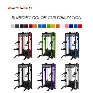 Machine Smith en acier, ensemble complet de salle de sport, rack de squat multifonctionnel, équipement d'entraînement par câble WM-7046-01, Smith multifonctionnel - Product Image 5