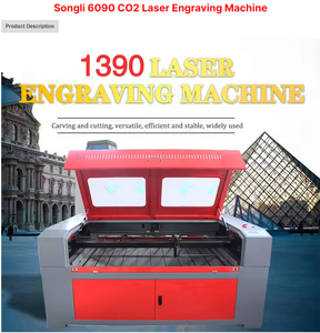 Machine de gravure et de découpe laser CO2 Songli 1390 100W, prise en charge des formats graphiques 3D AI BMP PLT pour MDF, source laser de marque Raycus - Product Image 2