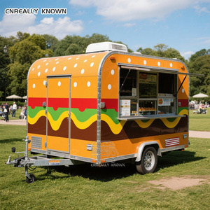 OEM Foldable Mobile Bar <b>Folding</b> Car Trailer Food Hot Dog Cart - Product Image 2