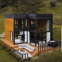 Villa préfabriquée en acier léger de qualité supérieure, assemblage simple, luxe moderne, personnalisation à guichet unique