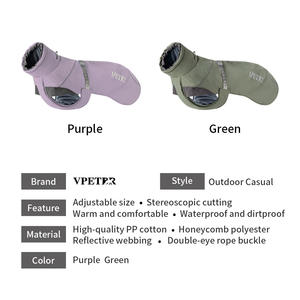 Grosir rompi anjing bolak-balik tahan angin antiair mantel musim dingin pakaian anjing hangat jaket anjing cuaca dingin - Product Image 4