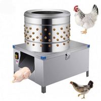 Machine à épiler les plumes de volaille automatique haute performance en acier inoxydable de 20 pouces pour poulets