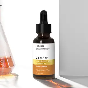 Private Label Gesichts serum mit Hyaluron säure Vitamin B5, hilft bei der Hydrat isierung und prallen Haut Wiederherstellung Elastizität Gesichts serum