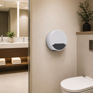 Distributeur de papier mural blanc pour rouleaux <span class=keywords><strong>jumbo</strong></span> – Fournitures hôtelières pour toilettes et salles de bain - Product Image 2