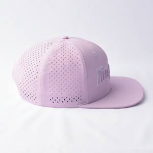 6-Panel <span class=keywords><strong>Polyester</strong></span> unisex Trucker Hat tùy chỉnh 6-panel SNAPBACK HAT laser cắt lỗ thoáng khí ngoài trời lông cừu nhân vật - Product Image 3