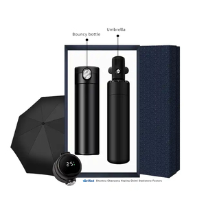 Custom logo Company Souvenirs Business <b>Gift</b> Umbrella Set Stainless Steel Thermos Water Bottles Sets with <b>Gift</b> <b>Box</b> - Product Image 4