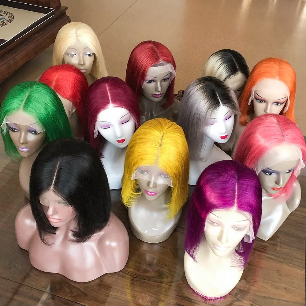 JP Wholesale Blonde Bob 613 Lace Front Wig,Silky Wave Original Lace Human Hair Wig,613 Short Blonde Lace Bob Wig For Black Women