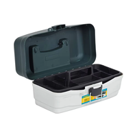 Mallette à outils à deux niveaux imperméable et durable de 16.5 pouces avec plateau amovible Mallette de rangement de pêche OEM ODM personnalisable