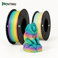 Filament d'imprimante 3D Novtau PETG Rainbow pour modèles architecturaux à l'échelle, filament plastique FDM 1,75 mm 1 kg