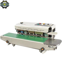Machine à sceller les sachets de thé et de snacks, scelleuse horizontale à bande continue FR-900, scelleuse thermique en acier inoxydable avec marquage de date