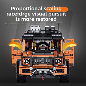 10642 Supercar 1:8 Véhicule tout-terrain G63, puzzle de montage de difficulté élevée, blocs de construction en plastique DIY, modèle SUV, jouet pour garçons - Product Image 4