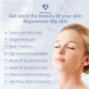 NewFace - Nettoyage en profondeur - Traitement de l'acné et des taches pigmentaires - Lifting du <span class=keywords><strong>visage</strong></span> - Élimination des points noirs - 7 masques colorés - Traitement 8 en 1 - Machine de beauté Hydra pour le <span class=keywords><strong>visage</strong></span> - Product Image 5