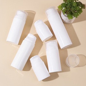 30ml 50ml 80ml 100ml 150ml 200ml White Plastic Cosmetic Packaging Container Serum Lotion Airless <b>Pump</b> <b>Bottle</b> - Product Image 1