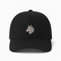 Casquettes de baseball décontractées et tendance en sergé de coton brodé, style minimaliste, 5 panneaux, structurées, ajustables avec fermeture snapback, pour le sport et la mode, vente en gros