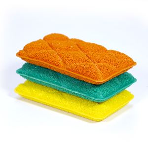 Tre Spugne in Silicone Goffrate per la Pulizia della Cucina - Product Image 1