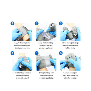Benda Tattica d'Emergenza in Poliestere e Cotone Non Tessuto, Flessibile, Morbida, Traspirante, ad Alta Compressione, 10cm, Approvata CE - Product Image 6
