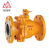 Vanne à boisseau sphérique à triple excentricité avec poignée de verrouillage, sur mesure OEM, DIN DN32-DN180, pour gaz GNL et gaz de four à coke