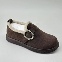 Bottes de neige pour femmes en daim respirant à bout ouvert, mi-mollet, imprimées, avec doublure en microfibre et semelle extérieure en PU