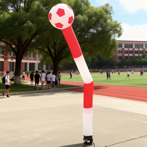 Reuze opblaasbare nylon lucht-dansrobot voetbalboog met cartoon-wapperend ontwerp voor feestpromotie en buitenactiviteiten - Product Image 4