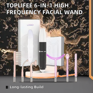 Toplifee 6 1 professionnel haute fréquence néon Argon traitement de l'acné dispositif à micro-courant baguette faciale en plastique portable pour la tête JP - Product Image 2