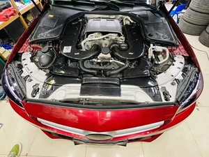 Nuovo cofano motore in fibra di carbonio con tubo di aspirazione dell'aria per AMG W205 C63 - Product Image 6