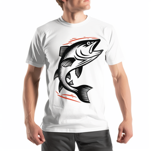 <span class=keywords><strong>เสื้อ</strong></span>ยืดแขนสั้น<span class=keywords><strong>ลาย</strong></span><span class=keywords><strong>ปลา</strong></span>โพลีเอสเตอร์ UPF 50 + UV สำหรับกันแดดกำหนดเอง100% - Product Image 4