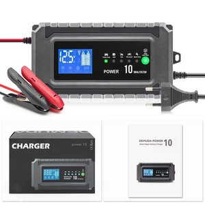 Cargador y Mantenedor de Batería Inteligente Automático de 12V 24V 20A 25A para Automóviles y Motocicletas, de Plomo-Ácido y <span class=keywords><strong>Litio</strong></span>, con Puerto Tipo-C - Product Image 1