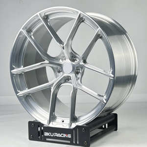 Bku forgé 5x120.65 roues pour <span class=keywords><strong>Chevrolet</strong></span> <span class=keywords><strong>Corvette</strong></span> <span class=keywords><strong>C7</strong></span> C6 C8 C5 ZR1 Z06 19 20 21 22 pouces jantes argent brossé Concave roue en alliage - Product Image 1