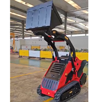 High top elettrico alimentato a batteria spedizione gratuita piccolo mini skid steer loader economico con secchio diverso accessorio