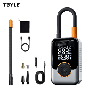 Pompe à air pour voiture sans fil, <span class=keywords><strong>gonfleur</strong></span> électrique portable haute pression 12V, matériau ABS, mesure <span class=keywords><strong>de</strong></span> la pression des pneus à double écran pour voitures - Product Image 1