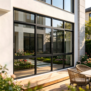 Deioux Space Saving Aluminum Large Opening Sliding <b>Window</b> with Double Layer Tempered Glass for Commercial Building Project - Product Image 1