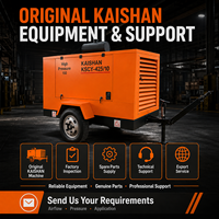 Compresseur d'air à vis diesel portable KAISHAN KSCY-425/10, 10 bars, 150 PSI, pour la construction, le forage de roches, les carrières