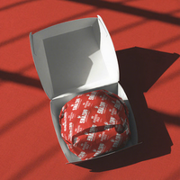 Service ODM disponible, boîte à hot-dogs et hamburgers en papier kraft biodégradable sur mesure pour les restaurants de restauration rapide