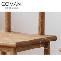 Chaise d'appoint de salle à manger en bois massif contemporain en orme vieilli, écologique, de qualité supérieure, pour la maison, l'hôtel et la villa