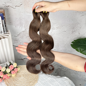 # ผมต่อแบบเวฟ 2 สี ผมแท้เปรู 10-40 นิ้ว แบบ Double Weft เรียงเกล็ดผมอย่างดี Remy Hair ขายส่ง - Product Image 3