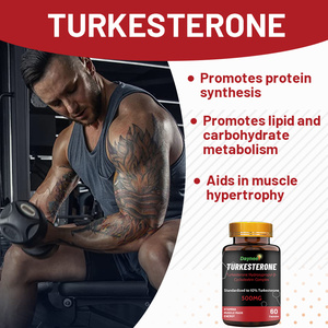 Cápsulas de Turkesterona J4 en Gel Suave con Extracto de Ajuga Turkestanica para Apoyo Muscular, 60 Cápsulas por Botella para Adultos - Product Image 4