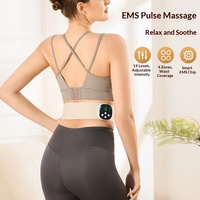 Ceinture de massage portable amincissante avec chaleur 4 zones et impulsions bioniques, soutien lombaire électrique rechargeable pour le confort au bureau et à la maison