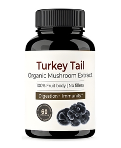 Lions Mane Mushroom Suplemento con cola de pavo Reishi Cordyceps Chaga con raíz de malvavisco - Product Image 1