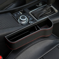 Accessoires de voiture personnalisés Gadgets de voiture Emballage complet Organisateur de rangement en cuir personnalisé pour bande de prise d'écart de siège de voiture