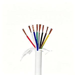 Câble de commande OEM ultra-flexible blanc à 8 conducteurs en cuivre nu, non blindé/blindé, PVC/LSZH, 600V AC/DC, pour environnements inflammables - Product Image 2