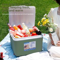 Glacière isotherme portable 10L pour camping, pique-nique, extérieur et voiture, pour la conservation de la fraîcheur des glaçons