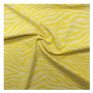 Printed Stretch Textured Swimwear Fabric for Comfy Garments