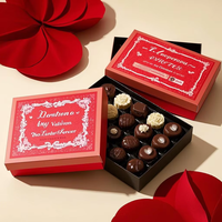 Boîte cadeau rigide personnalisée avec gaufrage à chaud en feuille d'or, vernis UV localisé, lamination mate, papier cartonné, emballage pour chocolat, bonbons, truffes