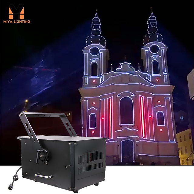 20W Outdoor Waterproof Building Wall Laser Projection Mapping Lasershow