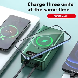 Banco de energía de entrada tipo C Baterías portátiles inalámbricas de <span class=keywords><strong>30000mAh</strong></span> con cables Cargador de batería portátil de <span class=keywords><strong>30000mAh</strong></span> - Product Image 6