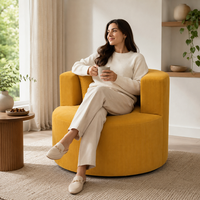 Canapé d'angle carré inclinable en chenille, design moderne et luxueux, éco-responsable, ensemble de canapés compressés sans structure pour appartement et hôtel