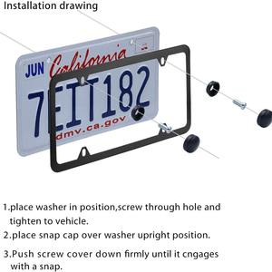 Marco de Matrícula de Acero Inoxidable Personalizado de Fábrica, Soporte para Matrícula / Marco para Letreros Publicitarios - Product Image 4