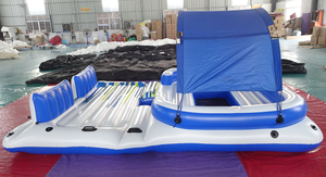 <span class=keywords><strong>Isla</strong></span> Flotante Inflable Grande para 10 Personas/Balsa Inflable para Agua con Asientos/Cama Flotante Inflable para Agua - Product Image 5
