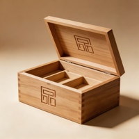Boîte cadeau en bois avec logo personnalisé, plusieurs compartiments, séparateurs pour bijoux, montres, parfums, pièces de monnaie, thé, souvenirs, emballage de marque de luxe